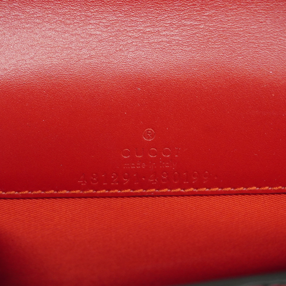 Auth Gucci Guccissima cherry mini chain shoulder 481291 Women's Leather Shoul... - Picture 5 of 8